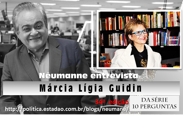 Nêumanne entrevista Márcia Lígia Guidin 34ª edição da SÉRIE 10 PERGUNTAS 